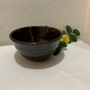 Vintage Marcrest Daisy Dot Stoneware Casserole Bowl Ovenproof G7